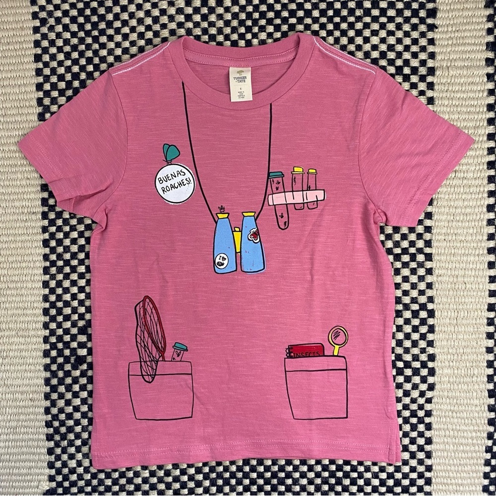 Tucker + Tate Boys Smithsonian Graphic Short Sleeve Tee in Pink
